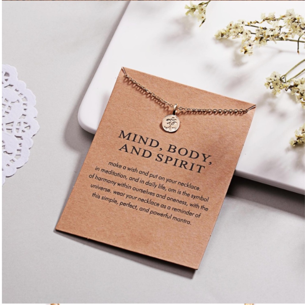 Mind, Body, Spirit Indie Boho Charm Necklace - Picture 5 of 7